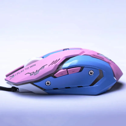 Mouse pc con estética de Overwatch