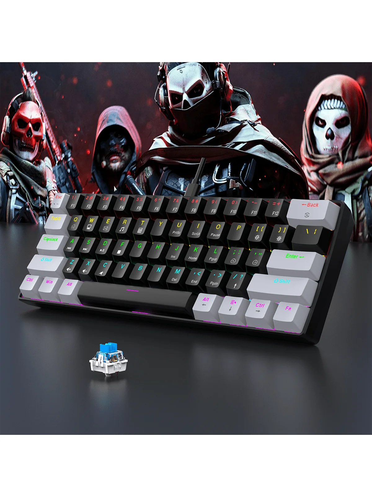 Teclado inalámbrico formato compacto