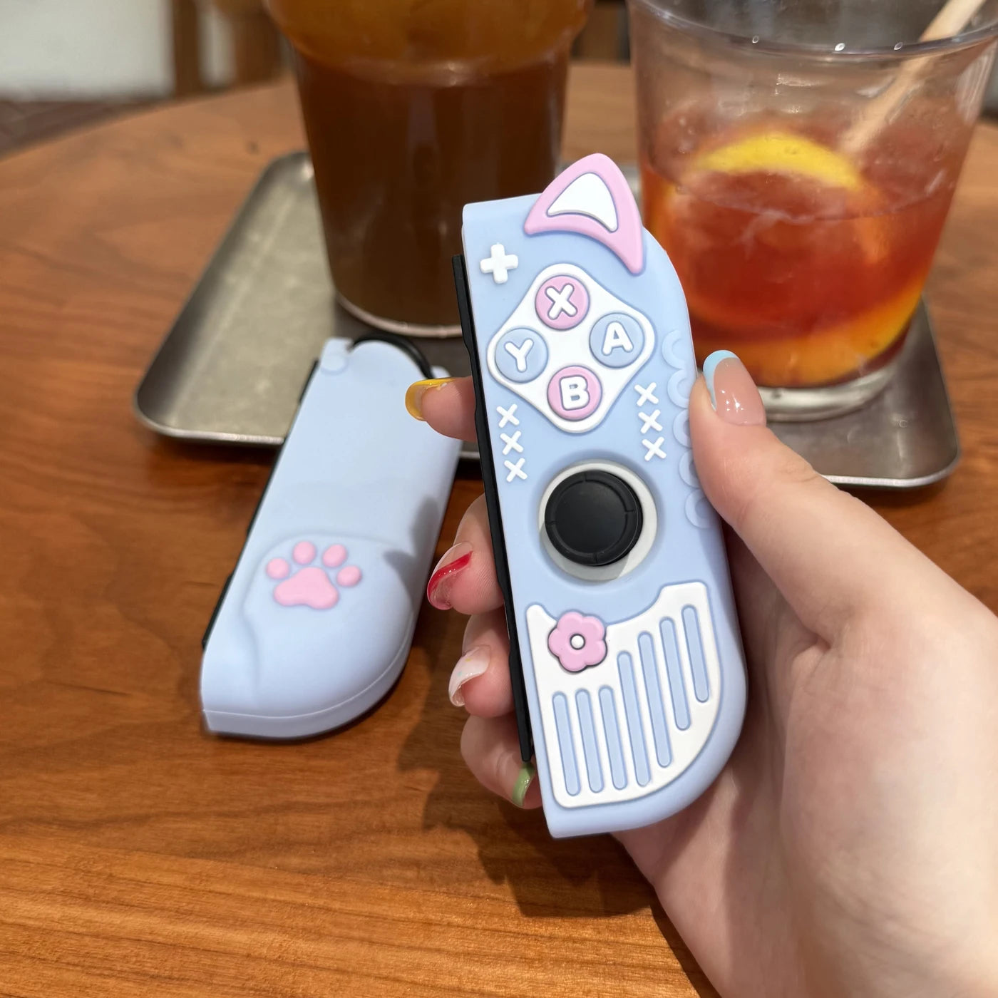 Funda protectora para Nintendo Switch /OLED/2 con orejas de gato
