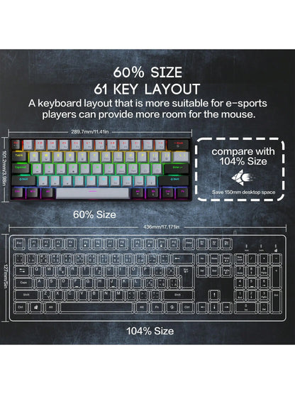 Teclado inalámbrico formato compacto
