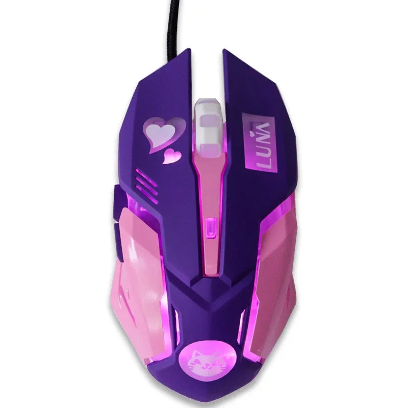 Mouse pc con estética de Overwatch