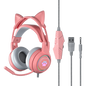 Auriculares de gato con micrófono incorporado