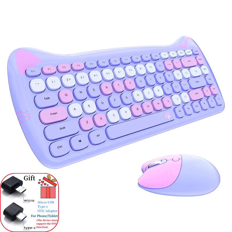 Kit teclado y ratón MOFII cat