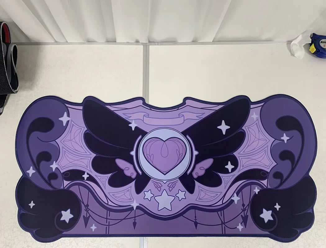 Alfombrilla Gaming XXL Cute– Antideslizante, Lavable y Cosida