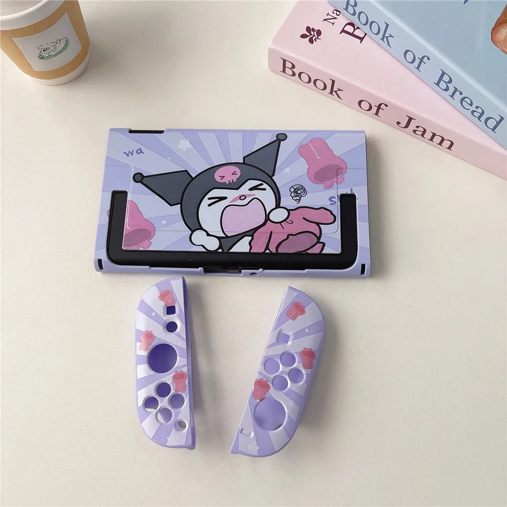 Funda Kawaii Sanrio Hello Kitty & Kuromi para Nintendo Switch 2 | Carcasa TPU Suave Antiarañazos