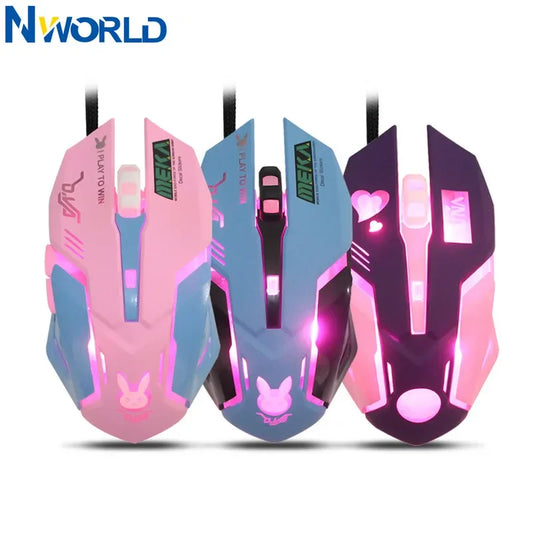 Mouse pc con estética de Overwatch