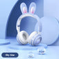 Auriculares Bluetooth Inalámbricos con Orejas de Conejo kawaii