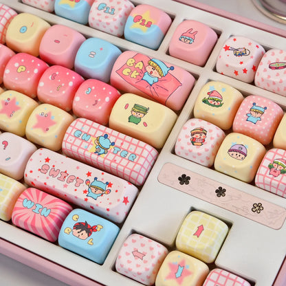Keycaps kawaii magic cat