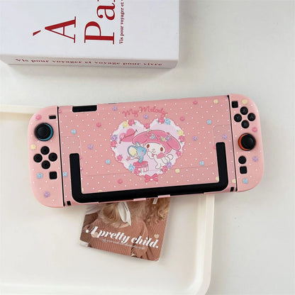 Funda Kawaii Sanrio Hello Kitty & Kuromi para Nintendo Switch 2 | Carcasa TPU Suave Antiarañazos