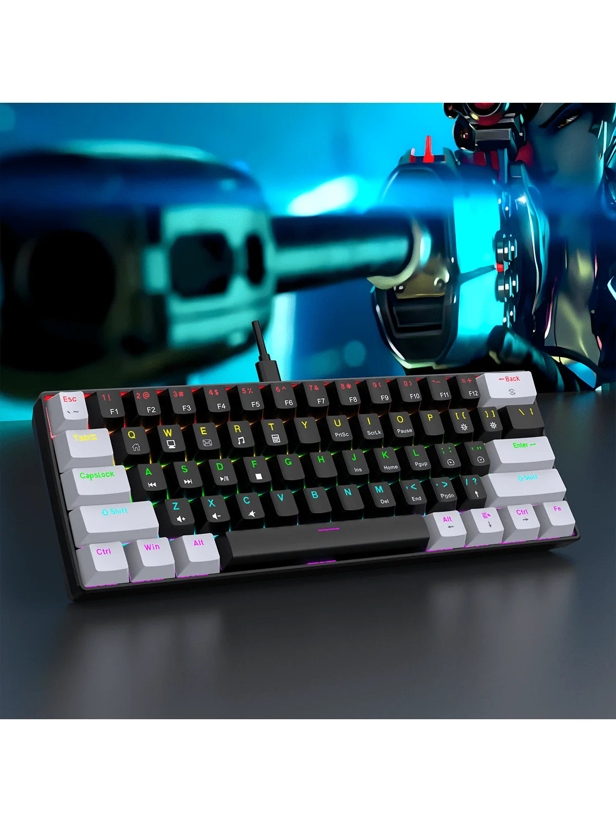 Teclado inalámbrico formato compacto
