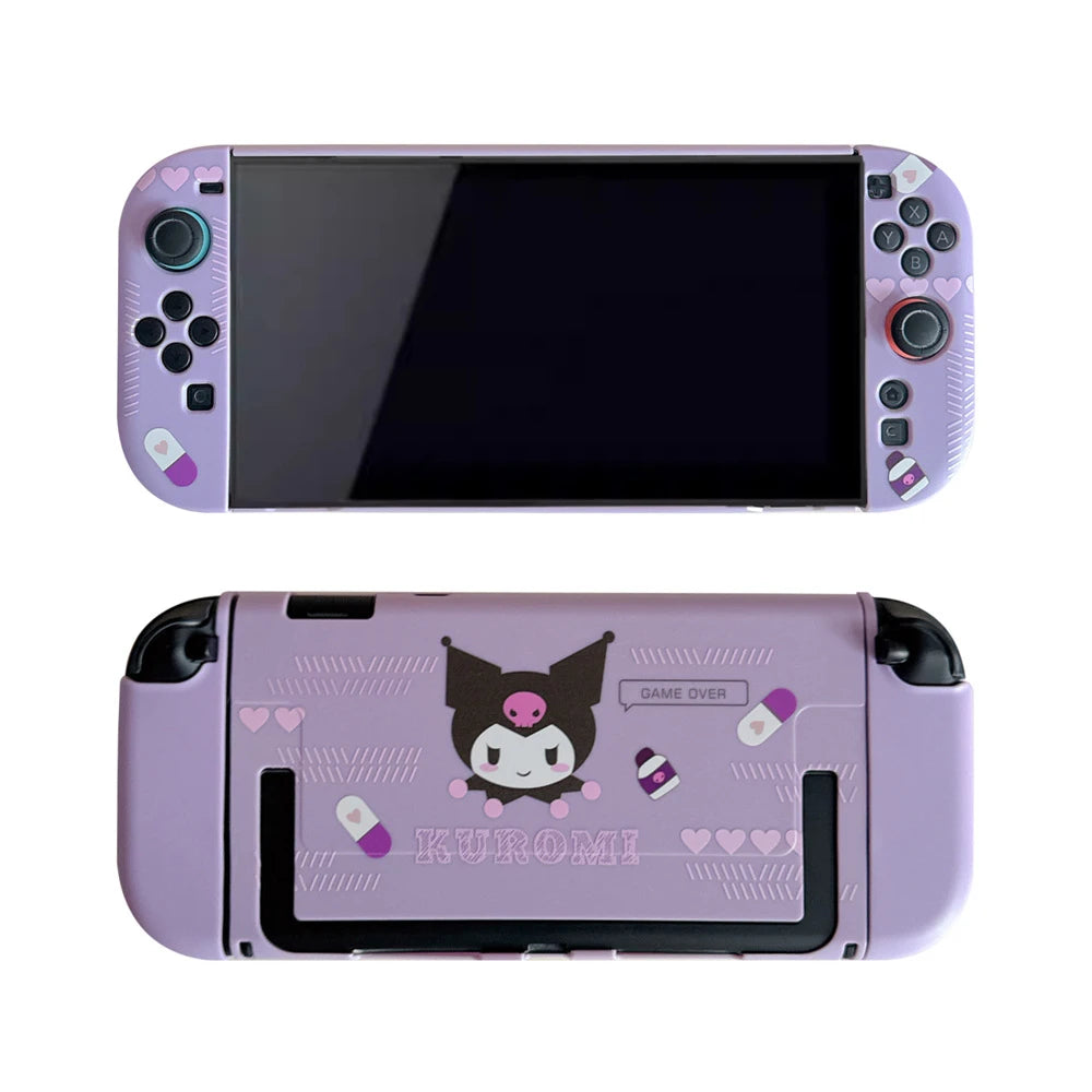 Funda Kawaii Sanrio Hello Kitty & Kuromi para Nintendo Switch 2 | Carcasa TPU Suave Antiarañazos