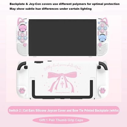 Funda protectora para Nintendo Switch /OLED/2 con orejas de gato