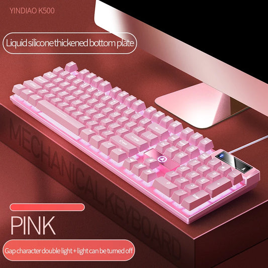 Teclado K500 rosa