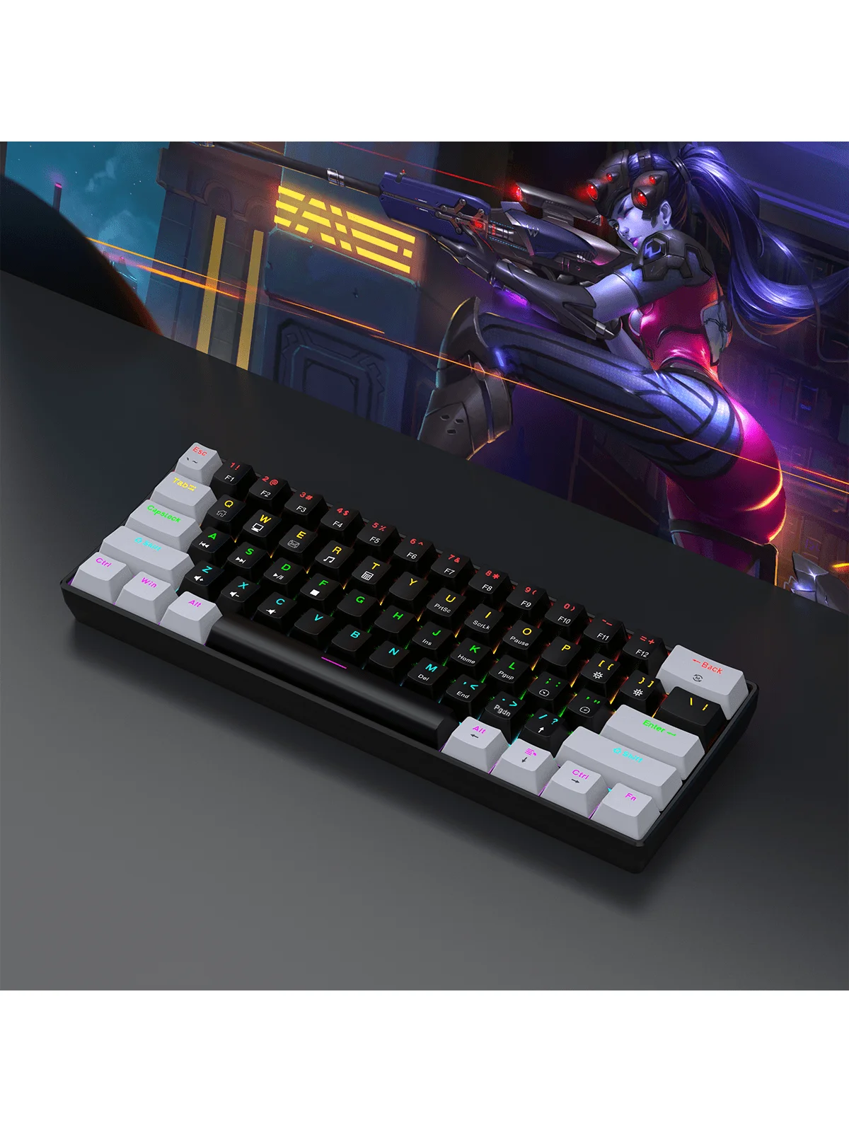 Teclado inalámbrico formato compacto