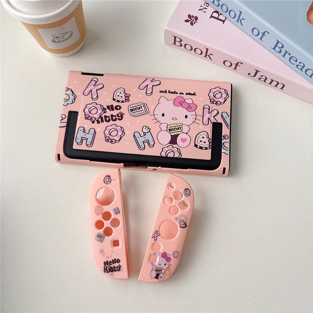 Funda Kawaii Sanrio Hello Kitty & Kuromi para Nintendo Switch 2 | Carcasa TPU Suave Antiarañazos