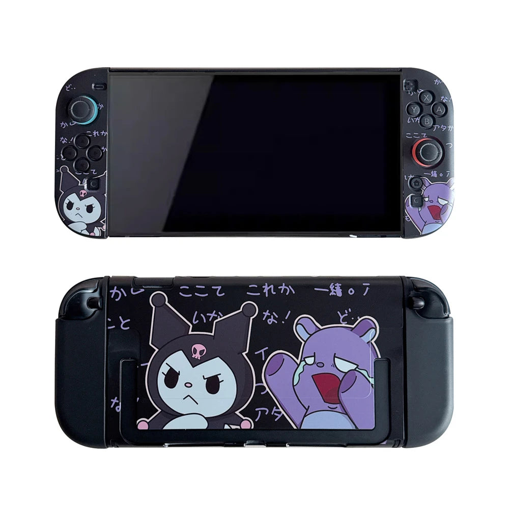 Funda Kawaii Sanrio Hello Kitty & Kuromi para Nintendo Switch 2 | Carcasa TPU Suave Antiarañazos