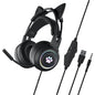 Auriculares de gato con micrófono incorporado