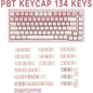 Keycaps de Gatito Rosa (134 teclas)