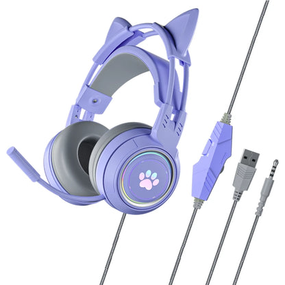 Auriculares de gato con micrófono incorporado