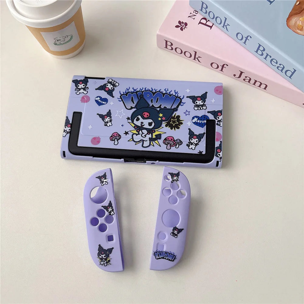 Funda Kawaii Sanrio Hello Kitty & Kuromi para Nintendo Switch 2 | Carcasa TPU Suave Antiarañazos