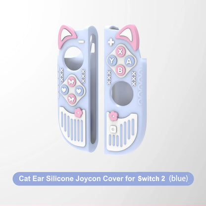 Funda protectora para Nintendo Switch /OLED/2 con orejas de gato