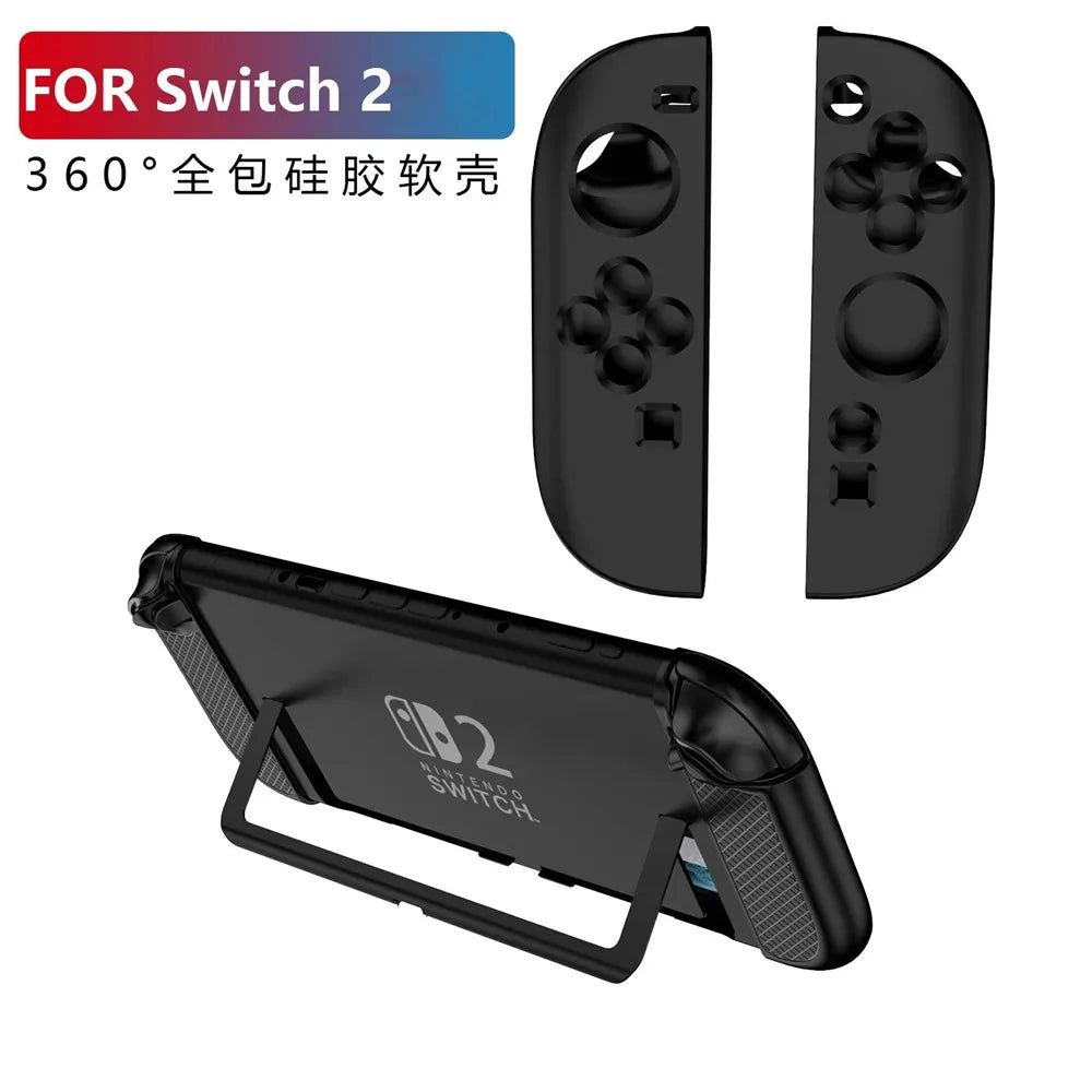 Funda Protectora Cute Melody para Nintendo Switch 2 (2025) | Carcasa PC+TPU y Base para Dock TV