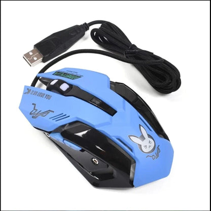 Mouse pc con estética de Overwatch