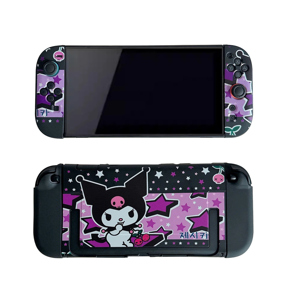 Funda Kawaii Sanrio Hello Kitty & Kuromi para Nintendo Switch 2 | Carcasa TPU Suave Antiarañazos