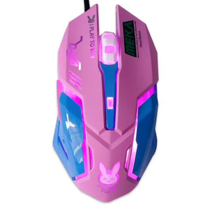 Mouse pc con estética de Overwatch