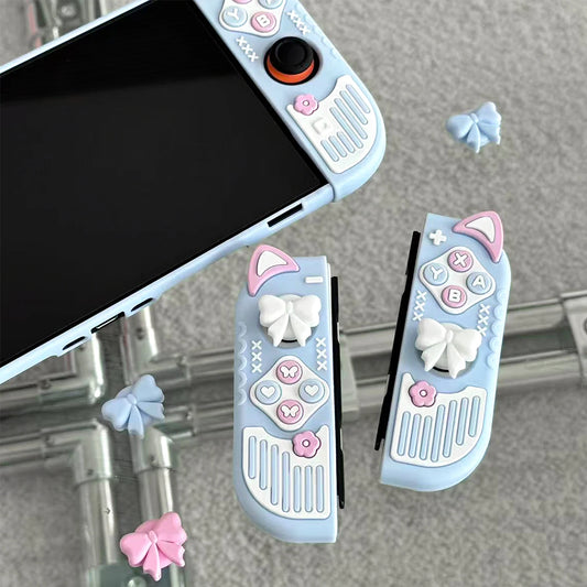 Funda protectora para Nintendo Switch /OLED/2 con orejas de gato