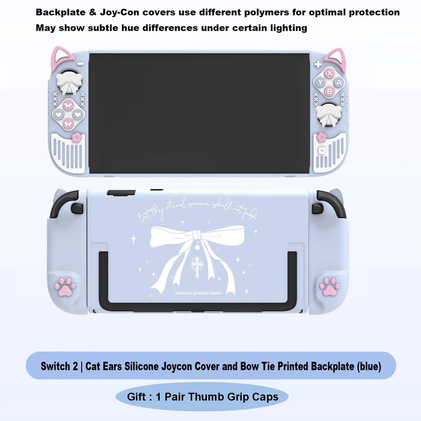 Funda protectora para Nintendo Switch /OLED/2 con orejas de gato