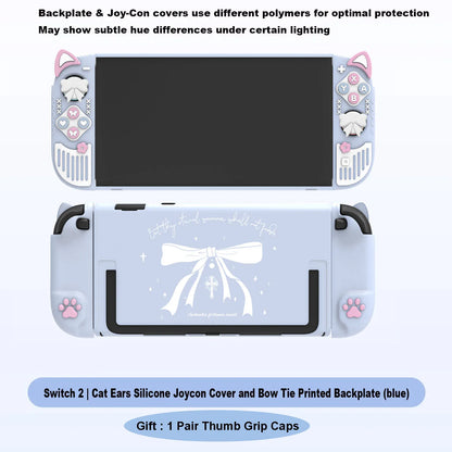 Funda protectora para Nintendo Switch /OLED/2 con orejas de gato